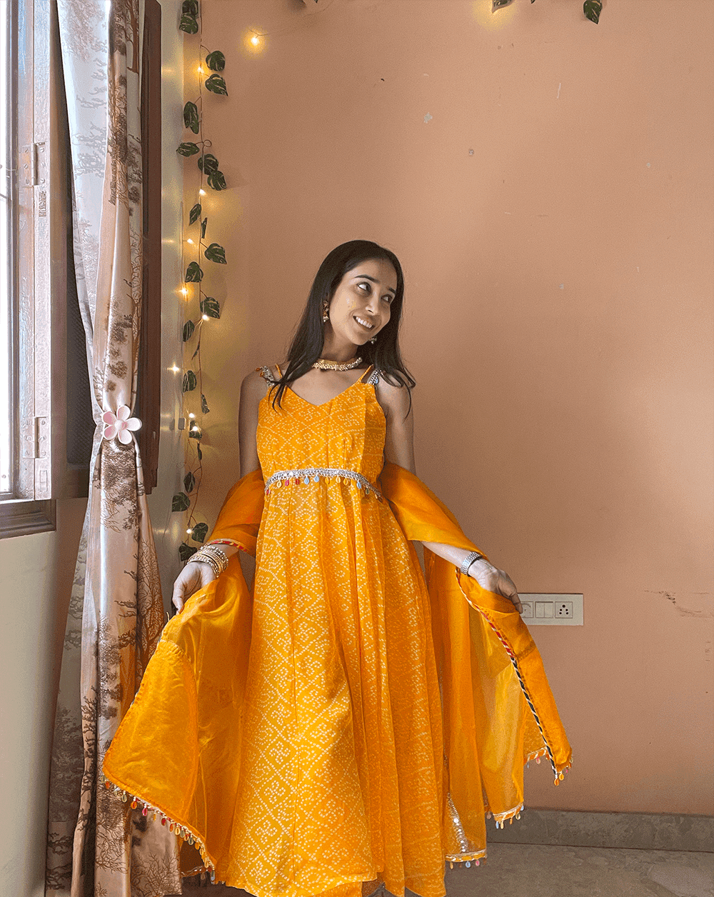 Bandhni Anarkali Suit