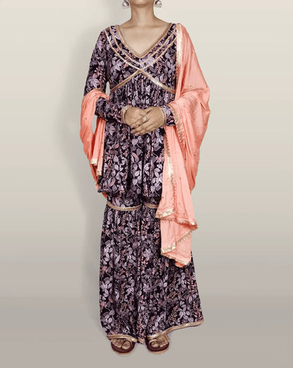 Pretty Flora Sharara Suit-Set of 3