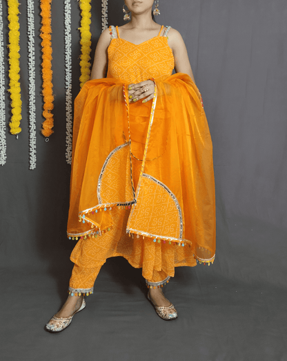 Bandhni Anarkali Suit